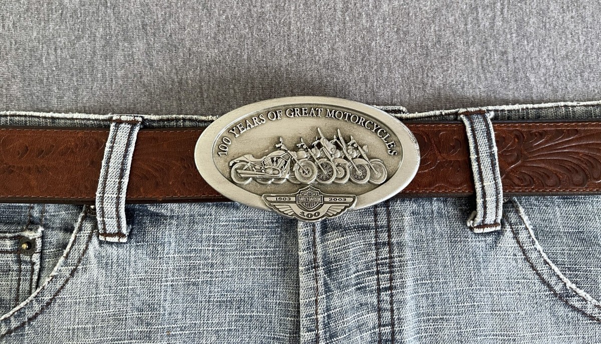 Vintage Harley Davidson 100 Years Of Great Motorcycles Belt Vintage Harley Davidson 100 Years Of Great Motorcycles Belt