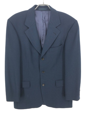 Vintage Hugo Boss Herren Hobbes Wollblazer Jacke Größe M (98 - 40 - 50)