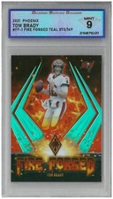 2021 Panini Phoenix TOM BRADY #FF-1 Fire Forged Teal 073/149 💎 DSG 9 Mint