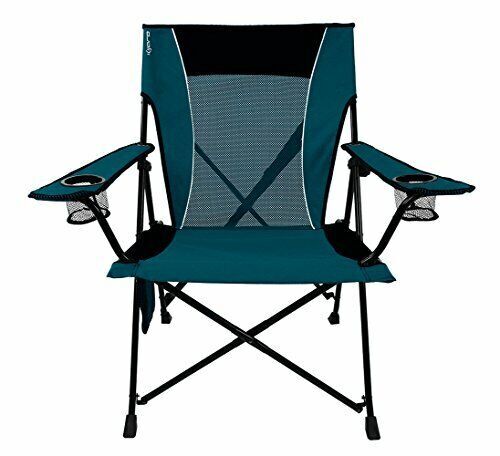 Kijaro XXL Dual Lock Portable Camping and Sports Chair Cayman Blue
