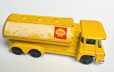 Vintage Husky Models GUY WARRIOR Shell Oil Gas fuel tanker Truck #14 ~ Britain