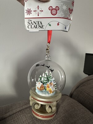 NEU MIT ETIKETT Disney Der Weihnachtsmann Schneekugel Skizzenbuch Weihnachtsschmuck