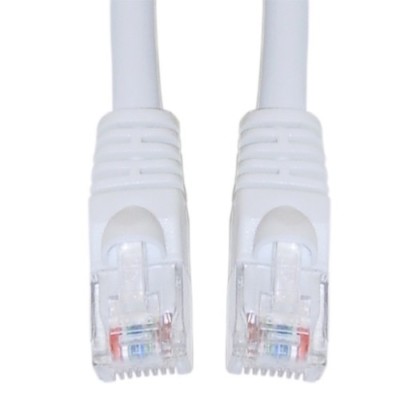 Eagle 7' FT CAT5e Patch Cord Cable White RJ45 UTP Snagless Ethernet Network