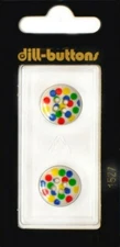 Dill Buttons ~ (1527) - 5/8" - 2 ct