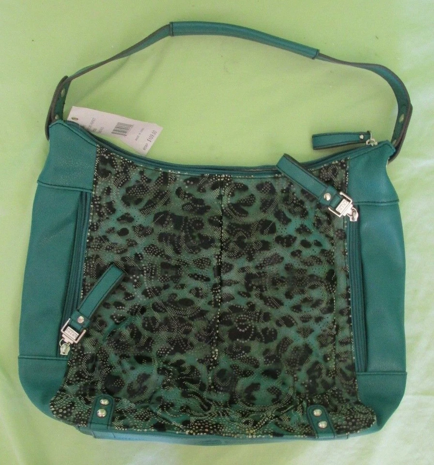 全新 Kathy Van Zeeland 翡翠绿色黑色图片 完美流浪汉 豪华系列