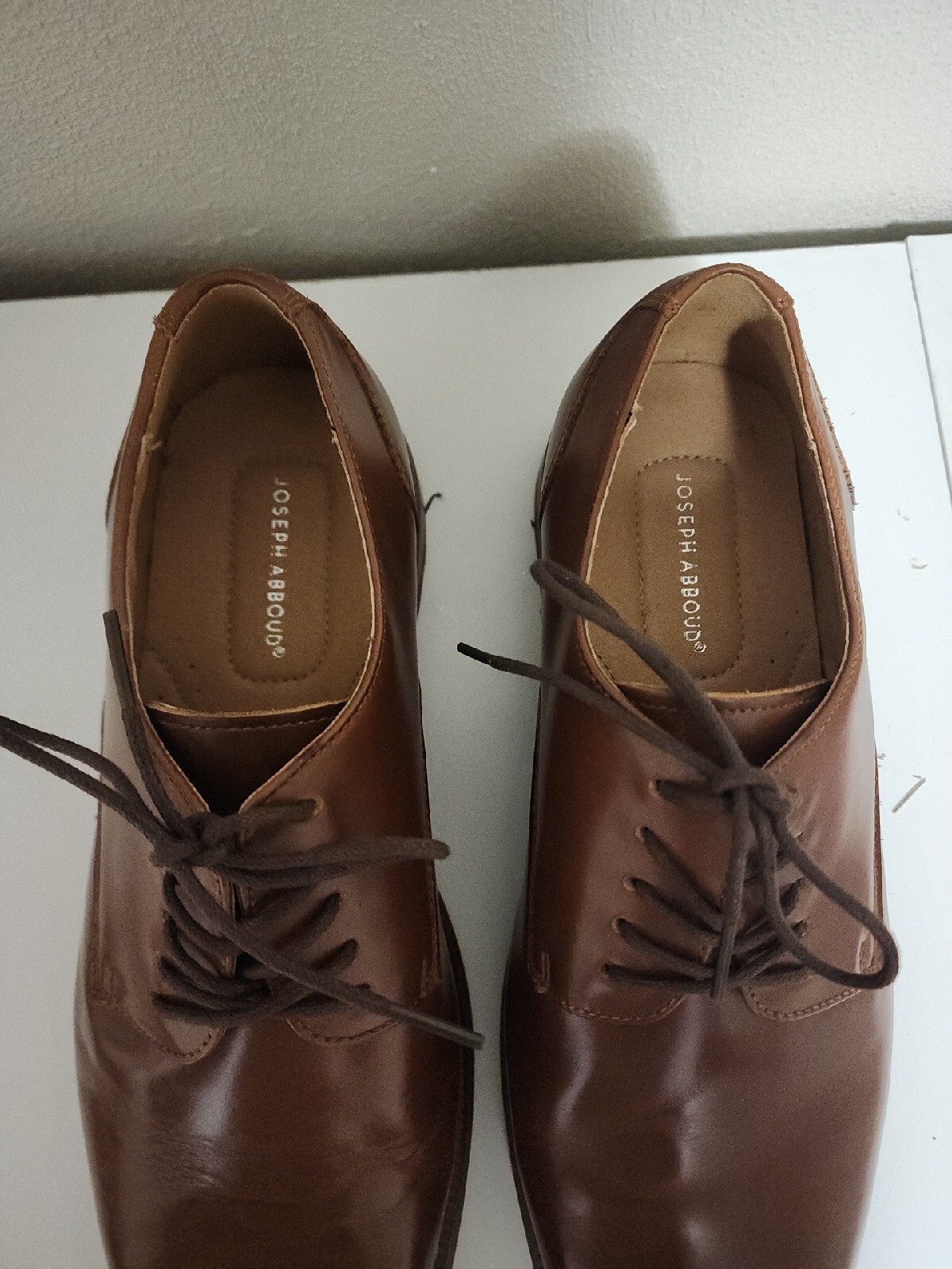 SAOLA Scarpe eleganti Joseph Abboud da uomo 9 5D Oxford in pelle marrone stringate 414705