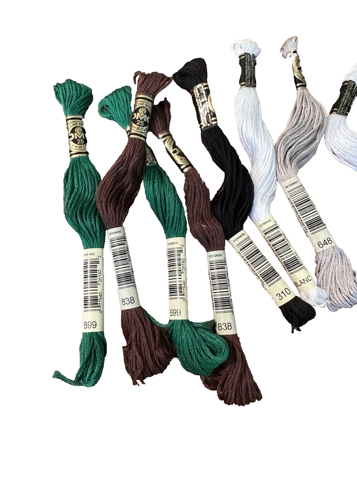 Cross Stitch Floss DMC Mouline Special Cotton Assorted Colors Ply 8 Lot of 13 - Image 4 of 4