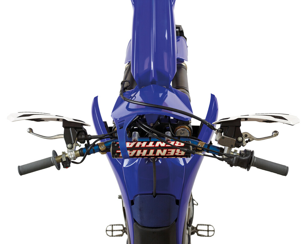 Polisport 8308200014 MX Flow Perch Mount Handguard, White/Black for