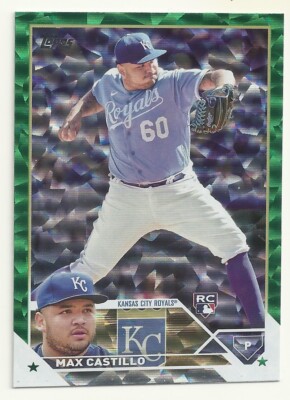 2023 TOPPS BASEBALL - MAX CASTILLO - GREEN PARALLEL - #251 - ROYAL ROOKIE - /499