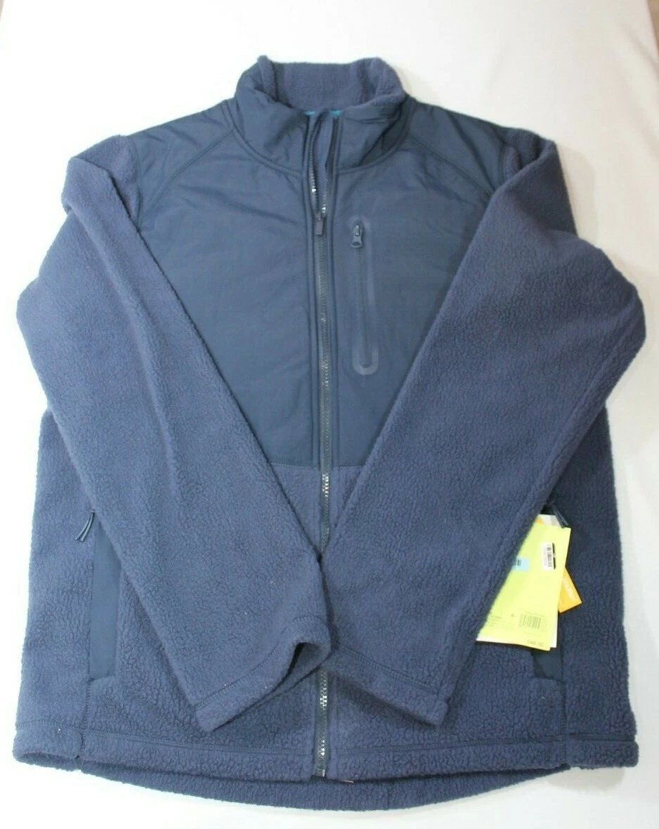 All in Motion Navy Blue Medium Fleece Lined Multi Pockets Men's Sherpa Jacket
