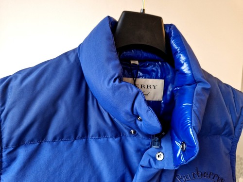 Burberry Men's Sleeveless Puffer jacket - Blue size: European 50 - Picture 5 of 10
