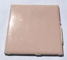 Peach/Coral 4x4 Vintage Ceramic Tile 'Robertson' -1Sq Ft- Salvaged