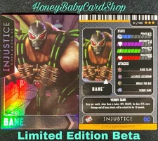Injustice Arcade Limited Edition Beta Card 31 Bane Holofoil OOP