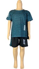Boys Sports Outfit Round Neck T-shirt  Shorts Quick-drying Kids Summer Clothes