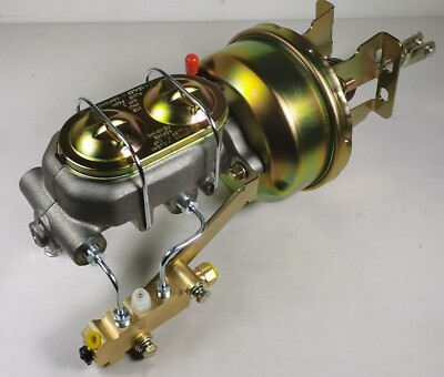 1960-1966 Chevy C10 C20 7'' Power Brake Booster kit Side Disc/Drum PV2 Zinc