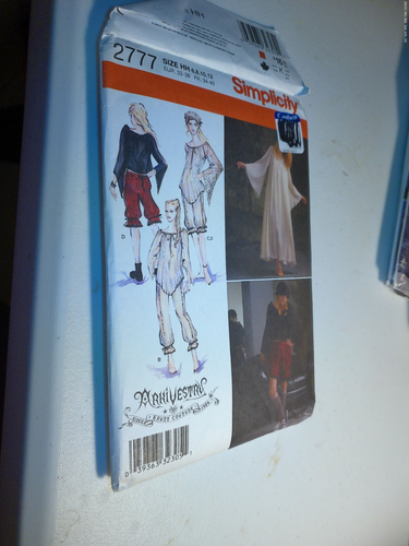 Simplicity 2777 Gown Bloomer Top Haunt Couture Costume Size 6-12