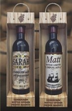 Wine Cellar Personalised Bottle Opener Corkscrew & Fridge Magnet-Different Names