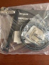Targus DEFCON Serialized Mini Combo Cable Lock FREE SHIPPING