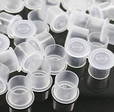 300 Large 17mm Tattoo Ink Caps Disposable Plastic Self-Standing for Pigment