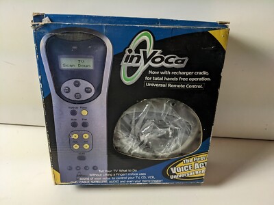Invoca Voice Activated Universal Remote Control 4 in 1 Rechargeable w/ Batteries