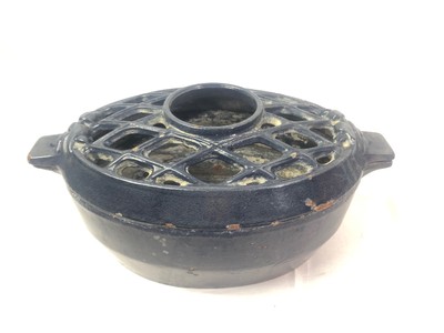 Antique Cast Iron Enamel Humidifier Stove Kettle Steamer Pot