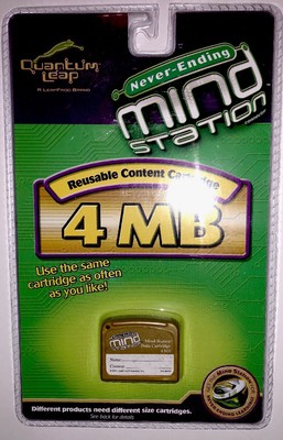 NEW Quantum Leap LeapFrog Neverending Mind Station 4MB Memory Cartridge Card