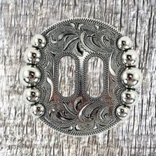 Five Berry Nickel Finish Slotted 1 Inch Concho CON448-G-NP