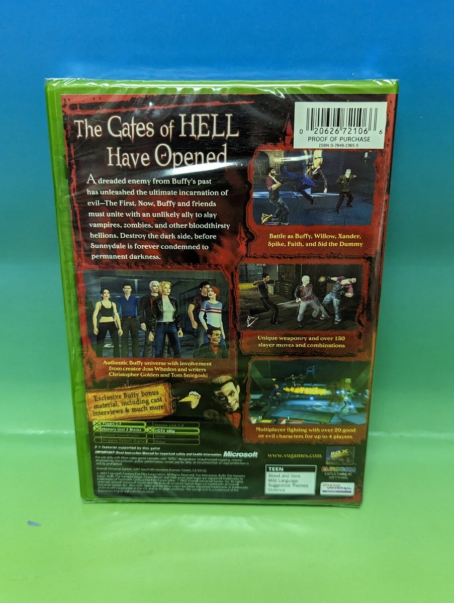 Buffy the Vampire Slayer Chaos Bleeds Microsoft Xbox NEW Sealed