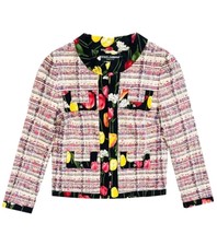 Dolce & Gabbana Tweed Logo Jacket
