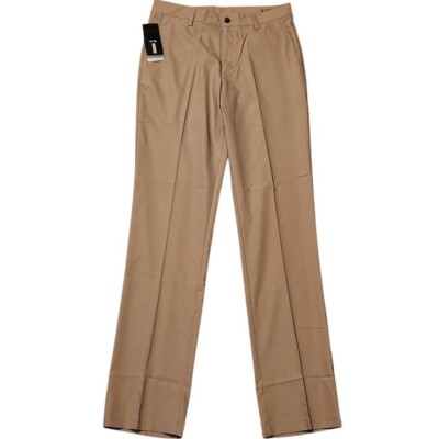 NWT Adidas Men's 34 x 38 Climalite Khaki Golf Pants Extra Long Pleated Stretch