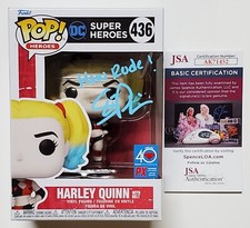 STEPHANIE PHILLIPS SIGNED HARLEY QUINN DC SUPER HEROES FUNKO POP W/JSA CERT