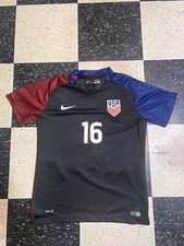 Nike Dri Fit USMNT Black Soccer Jersey Lincoln # 16 Adult Size S