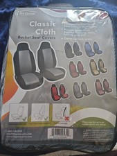 Fh Group Flat Cloth Universal Fit Car Seat Covers Suv Van Solid Bench - Full Set