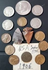 🇺🇸USA 1906+ Stones Arrow Head  Coins Indian Head,  Buffalo,  Lincoln, Kennedy
