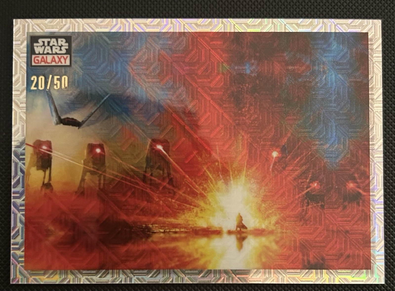 Face the Dark Side - 2023 Topps Chrome Star Wars Galaxy #60 Mojo Refractor /50