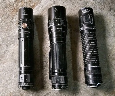 Fenix Pd40, And Nitecore Mh25 Bundle Lot. Pd36 Not Inc