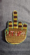 Customize Embroidery Patch Design - Middle Finger It Up Patch