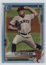 2021 Bowman Draft Chrome Sky Blue Refractor Matt Mikulski #BDC-179 1d4u