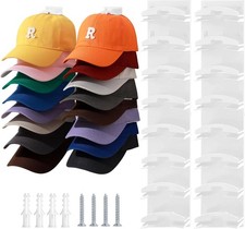 2 Pack Hat Organizer for Baseball Caps, Hat Rack for Wall with Strong Adhesive H