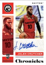 2021 Panini Chronicles Draft Picks Jalen Crutcher #CR-JCR Signatures 22C