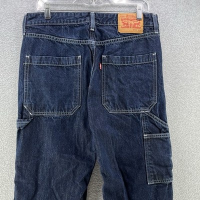 Levi's Mens Carpenter Jeans W32 L30 Denim Blue Straight Leg