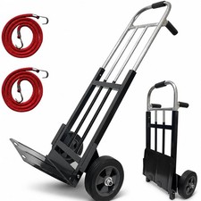 800 LB Dolly Cart,Heavy Duty Folding Hand Truck Large, Black