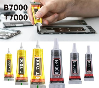 B-7000 / T-7000 Multi-Purpose Adhesive Glue Phone Screen Repair Clear Black