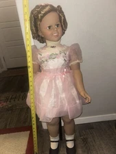 35” Shirley Temple Doll - Danbury Mint - Playpal with stand