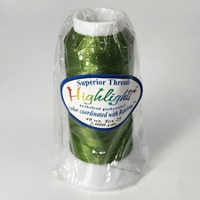 Superior Threads "Highlights" Bright Olive #720 40wt 2000 yds - BRAND NEW!