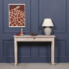 Very stylish Acacia Wood Dressing Hall console Table French Country Modern