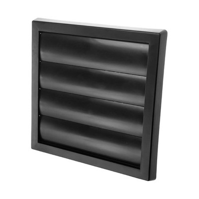 Plastic Exhaust Vent Hoods with Flange & Weatherproof Louvers for Outdoor Use