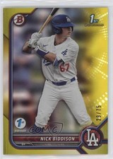 2022 Bowman Draft 1st Edition Yellow Foil 29/75 Nick Biddison #BD-165 0qc1
