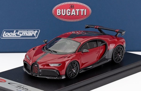 Looksmart 1/43 Bugatti Chiron Pur Sport 2020 Rot Statisches Modell Diecast-image