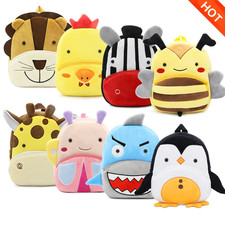 Cartoon cute plush backpack animal backpack boy girl school backpack outing leis